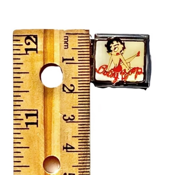 Betty Boop Licensed Casa D'oro 18mm Mega Link Italian Charm Charms Bracelet NEW - Picture 3 of 4